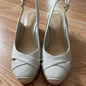 Ralph Lauren Espadrille wedge size 8 new